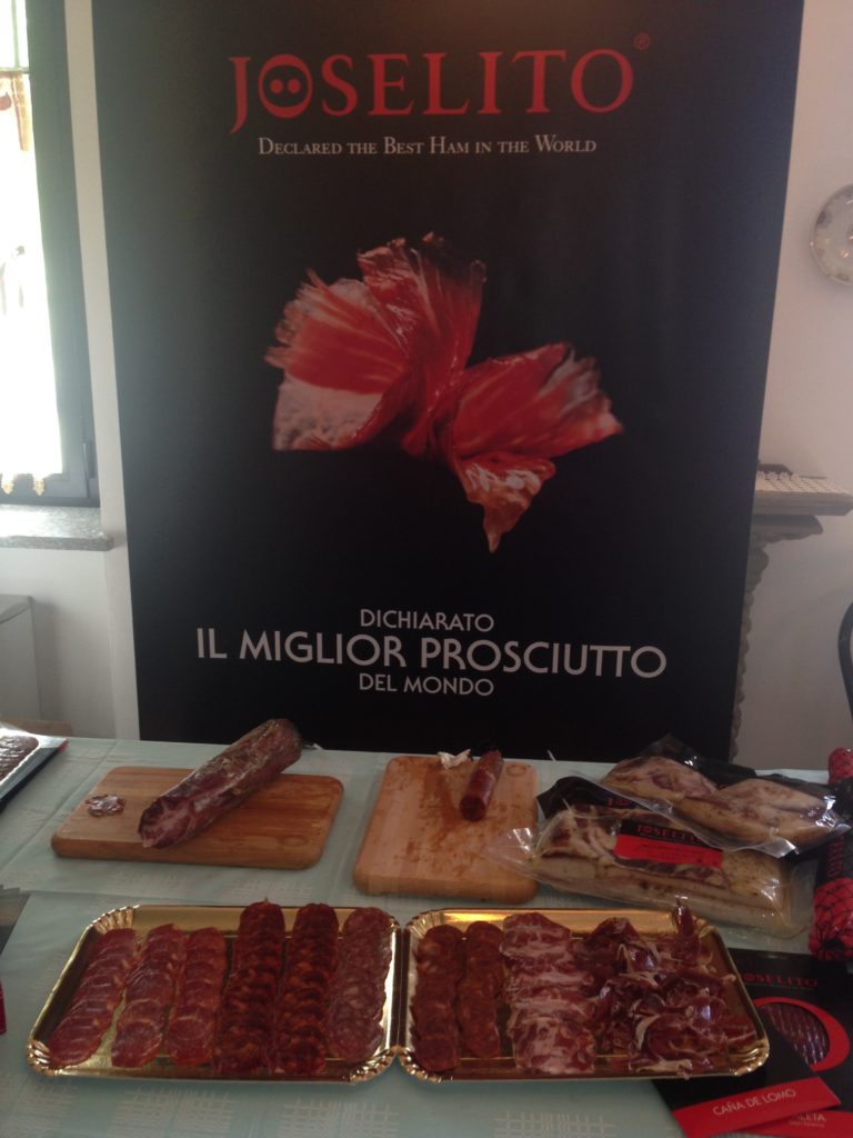 La degustazione dei prodotti Joselito