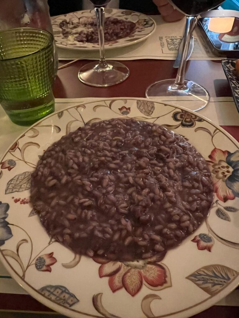 Il salame Vecchio Varzi incontra il territorio - risotto Carnaroli con pasta di salame Vecchio Varzi e Bonarda